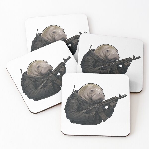 Item preview, Combat Manatee designed and sold by RAWLIFEGRAPHIC.
