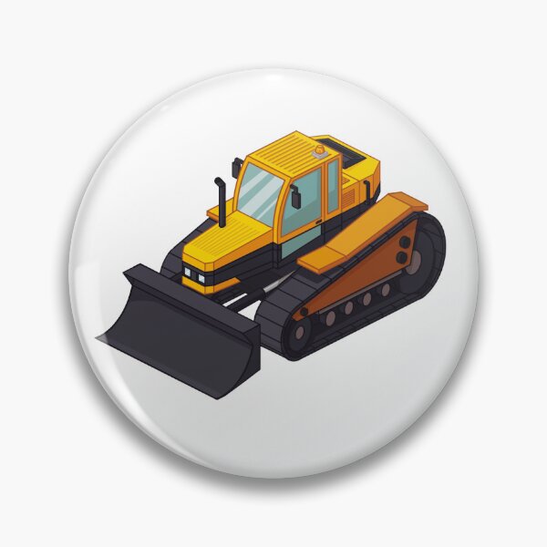 Artikelvorschau, Isometrisches Baufahrzeug - Bulldozer für Kinder entworfen und verkauft von iso-stickers.
