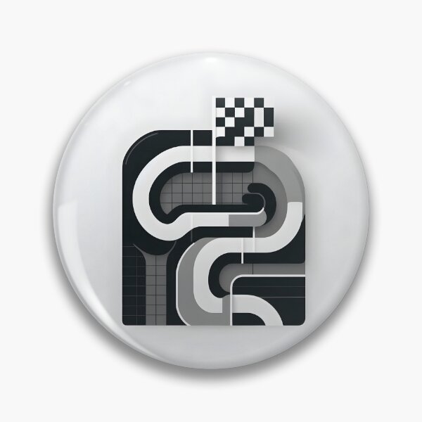 Item preview, Minimalist Racetrack Design | Abstract Motorsport designed and sold by Pop Garage.