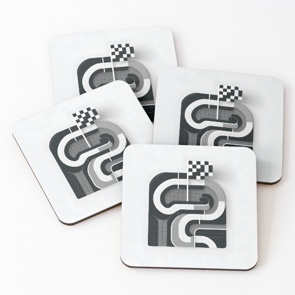Item preview, Minimalist Racetrack Design | Abstract Motorsport designed and sold by Pop Garage.