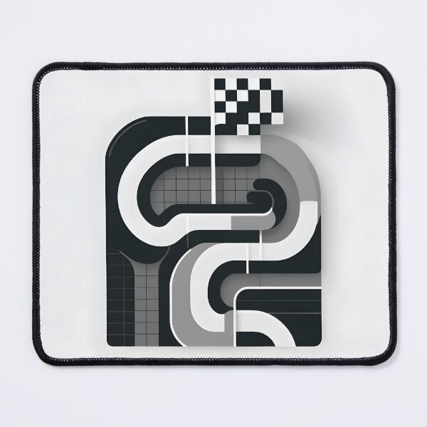 Item preview, Minimalist Racetrack Design | Abstract Motorsport designed and sold by Pop Garage.