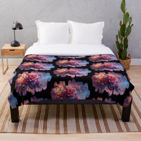 Artikelvorschau, Rosa Rüschen und Blumen entworfen und verkauft von Sunflwrconcepts and Designs.