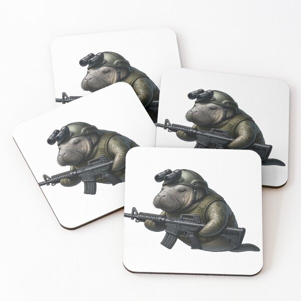 Item preview, Combat Manatee designed and sold by RAWLIFEGRAPHIC.