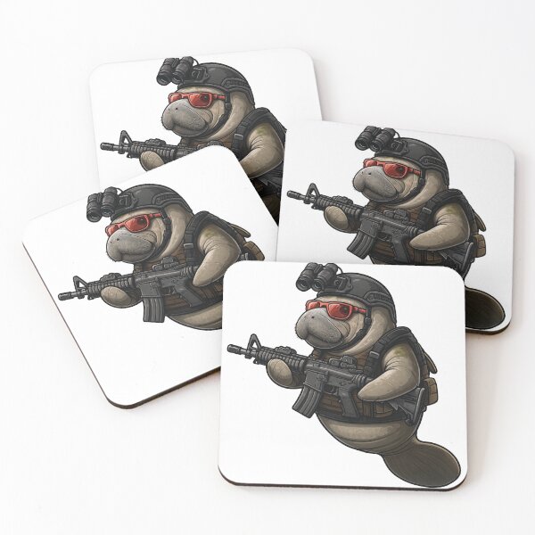 Item preview, Combat Manatee designed and sold by RAWLIFEGRAPHIC.