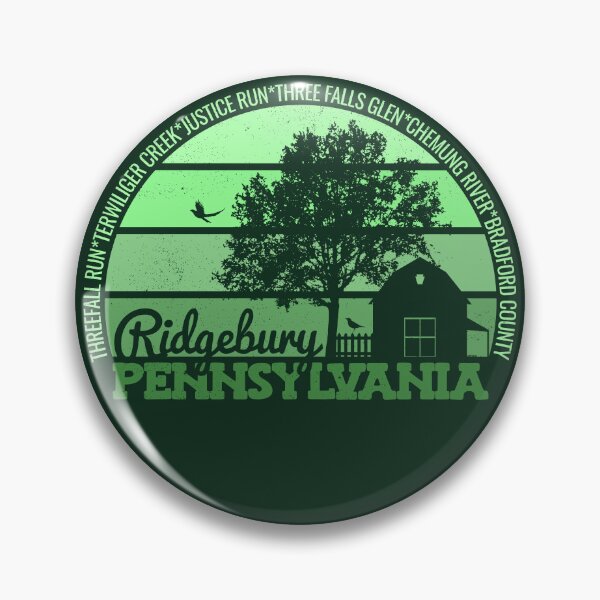 Item preview, Ridgebury Pennsylvania Sunset Retro Vintage Local Pride Logo designed and sold by CRHPOD20.