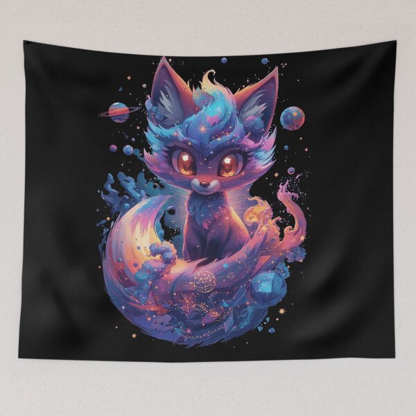 Item preview, Cosmic Fox – „Tail to Side” designed and sold by Mintiko2.