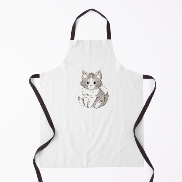 Item preview, Grey Tabby and White Cat Kawaii Illustration  designed and sold by casserolepets.