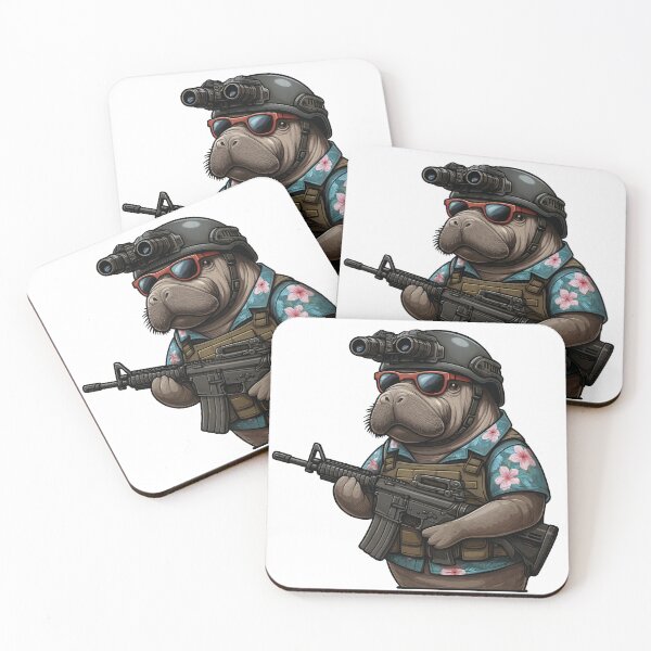 Item preview, Combat Manatee designed and sold by RAWLIFEGRAPHIC.