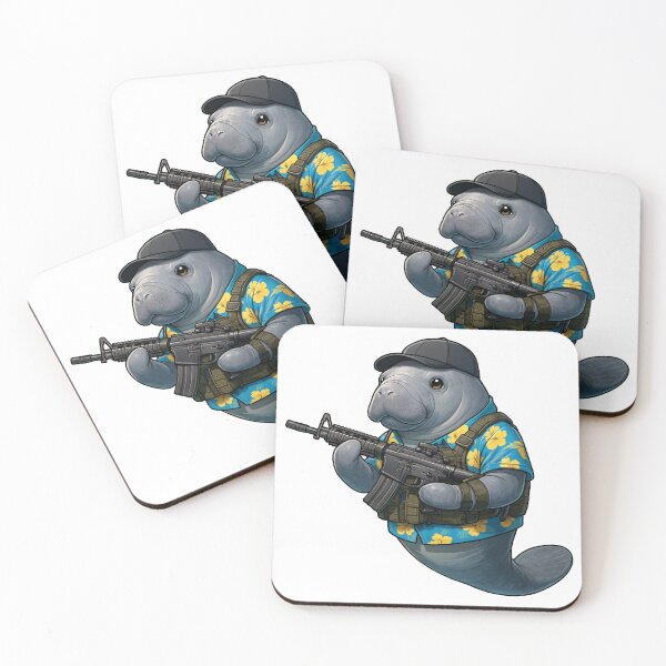 Item preview, Combat Manatee designed and sold by RAWLIFEGRAPHIC.