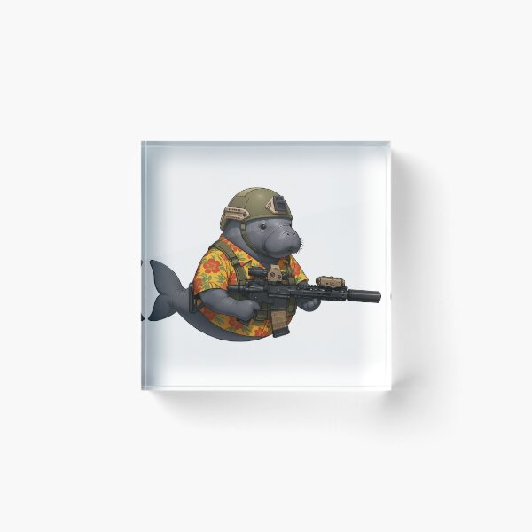 Item preview, Combat Manatee designed and sold by RAWLIFEGRAPHIC.