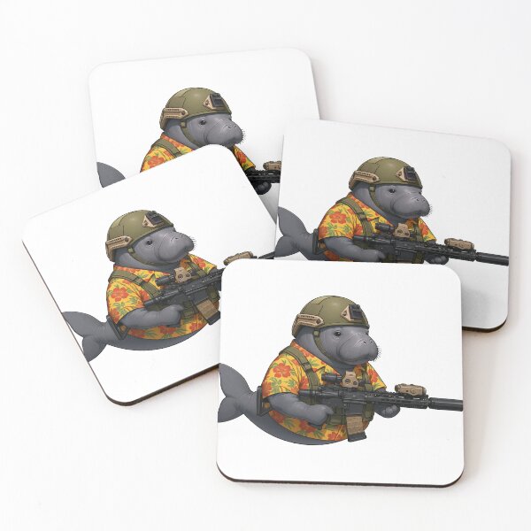 Item preview, Combat Manatee designed and sold by RAWLIFEGRAPHIC.