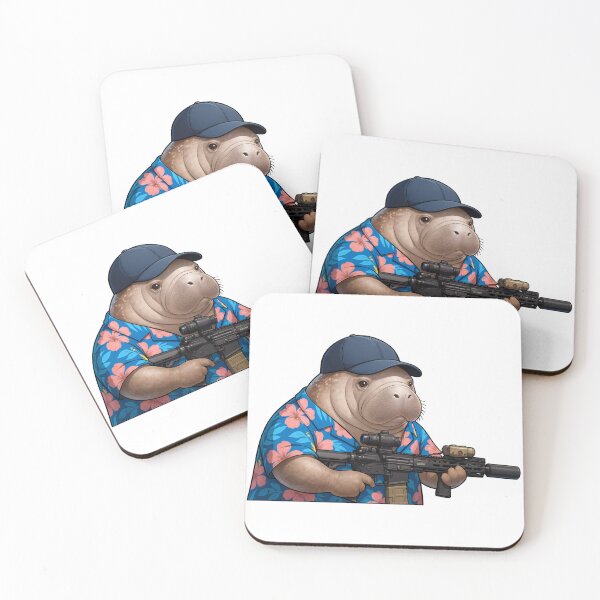Item preview, Combat Manatee designed and sold by RAWLIFEGRAPHIC.