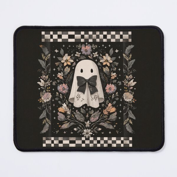 Item preview, Ghost with checker board and flowers designed and sold by MendaciousMina.