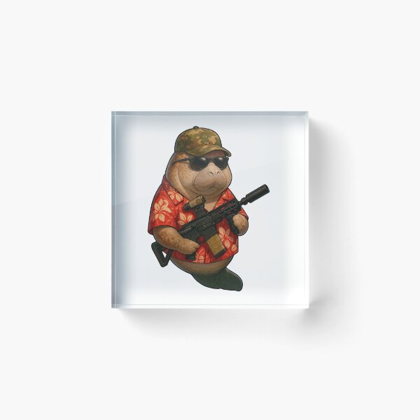 Item preview, Combat Manatee designed and sold by RAWLIFEGRAPHIC.