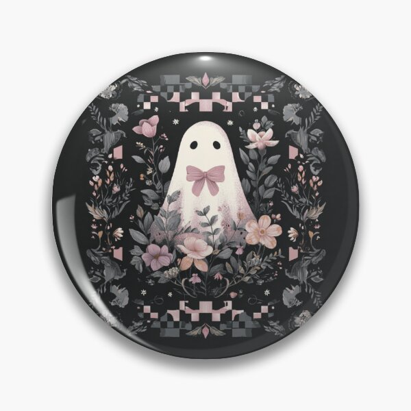 Item preview, Ghost with checker board and flowers designed and sold by MendaciousMina.