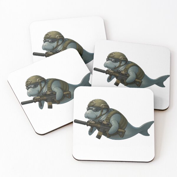 Item preview, Combat Manatee designed and sold by RAWLIFEGRAPHIC.