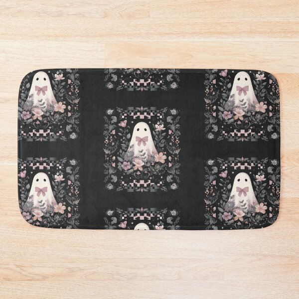 Item preview, Ghost with checker board and flowers designed and sold by MendaciousMina.
