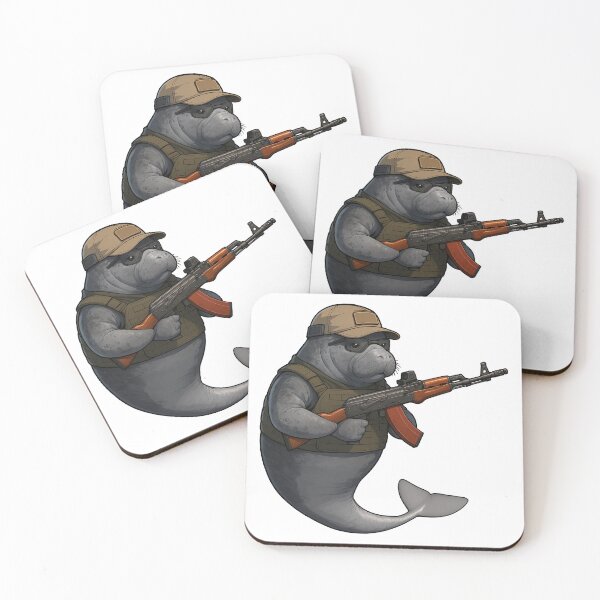 Item preview, Combat Manatee designed and sold by RAWLIFEGRAPHIC.
