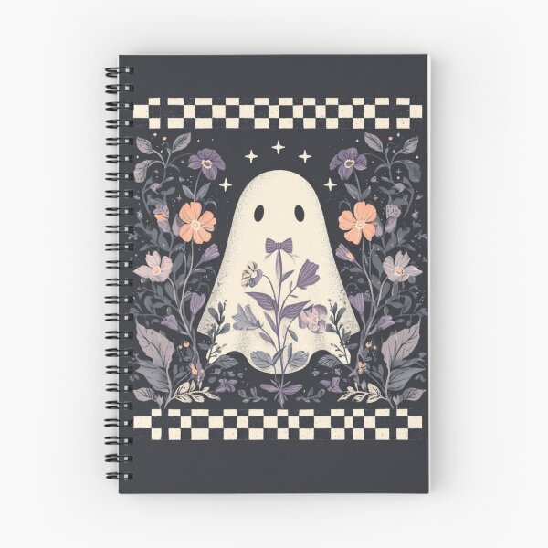 Item preview, Ghost with checker board and flowers designed and sold by MendaciousMina.