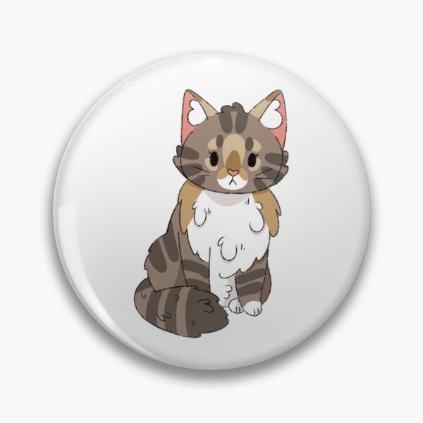 Item preview, Brown Tabby Norwegian Forest Cat Kawaii Illustration  designed and sold by casserolepets.
