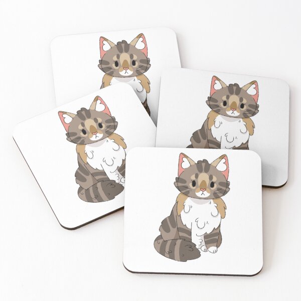 Item preview, Brown Tabby Norwegian Forest Cat Kawaii Illustration  designed and sold by casserolepets.