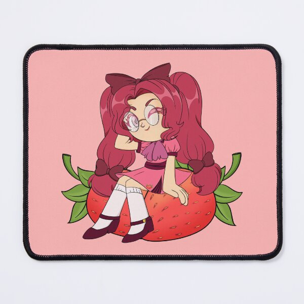 Item preview, Cute Strawberry Theme Chibi with Strawberry designed and sold by KiyaSketches.