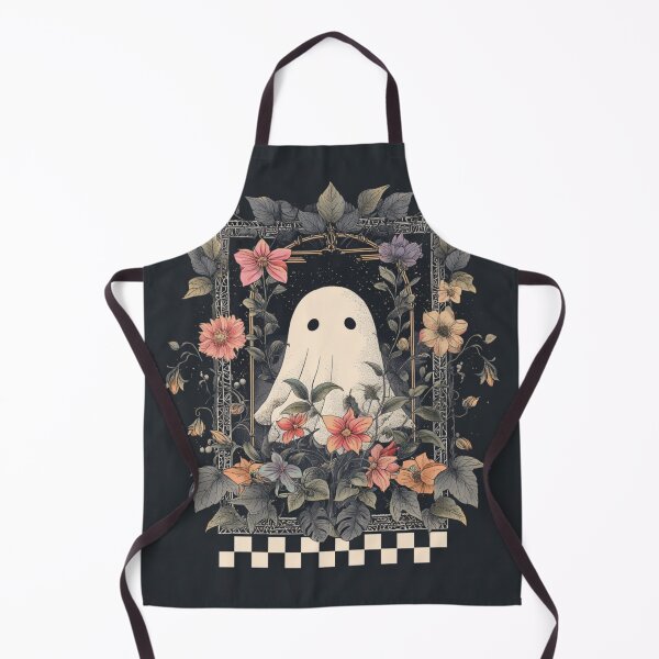 Item preview, Ghost with checker board and flowers designed and sold by MendaciousMina.