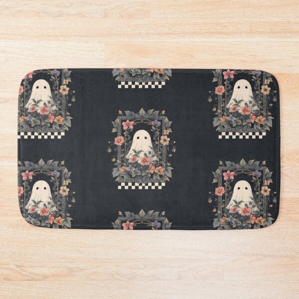 Item preview, Ghost with checker board and flowers designed and sold by MendaciousMina.