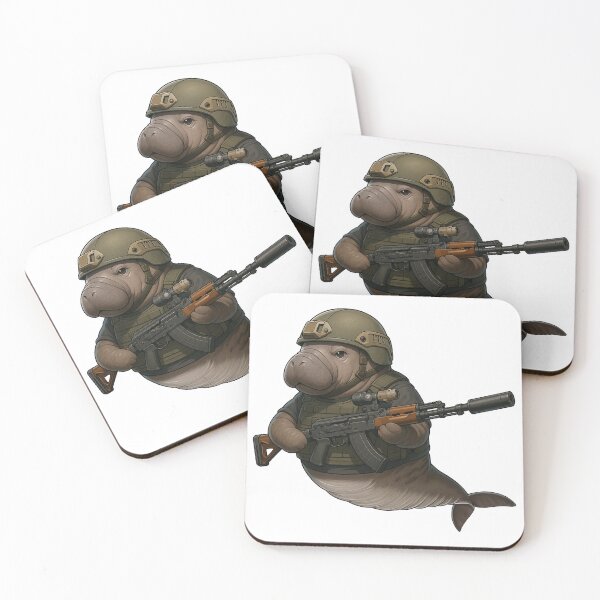 Item preview, Combat Manatee designed and sold by RAWLIFEGRAPHIC.