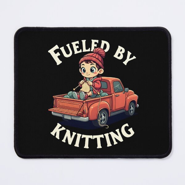 Item preview, Fueled by Knitting Funny Yarn Craft Design designed and sold by MimsTees.