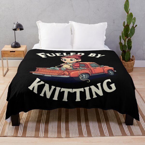 Item preview, Fueled by Knitting Funny Yarn Craft Design designed and sold by MimsTees.