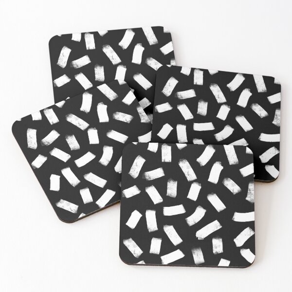 Item preview, Abstract Brush Stroke Pattern Black and White designed and sold by OneThreeSix.