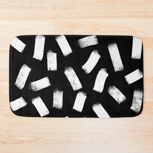 Item preview, Abstract Brush Stroke Pattern Black and White designed and sold by OneThreeSix.