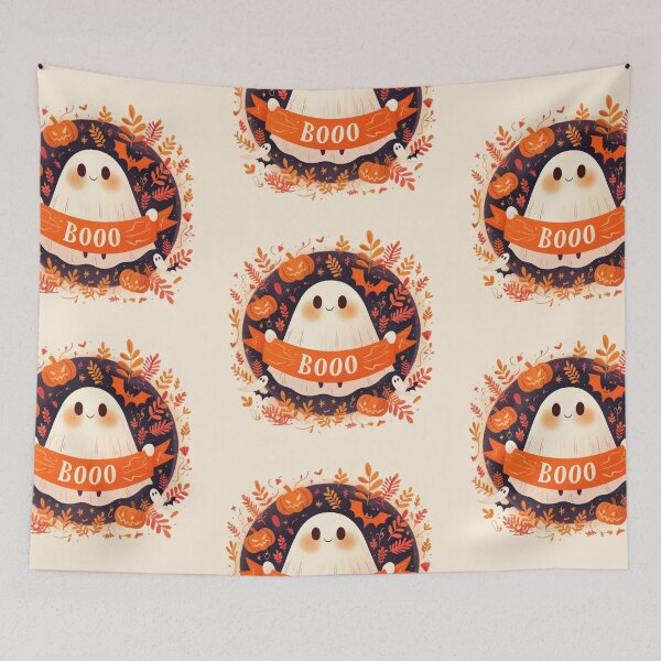 Item preview, Booo Cute ghost designed and sold by MendaciousMina.