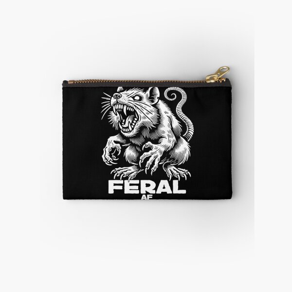 Item preview, Feral AF Savage Rat – Vintage Woodcut Punk Streetwear Graphic designed and sold by Victor Shadehorn.