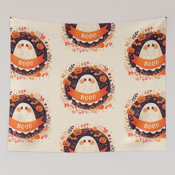 Item preview, Booo Cute ghost designed and sold by MendaciousMina.