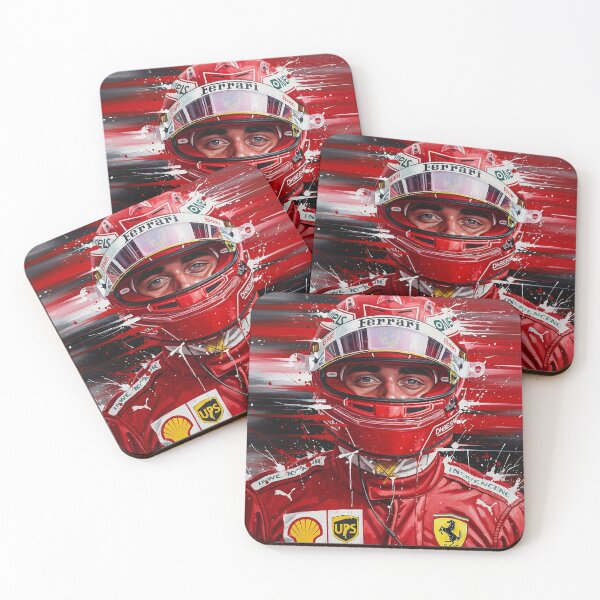 Item preview, Charles Leclerc Impasto Oil Painting | Formula 1 Art designed and sold by Pop Garage.