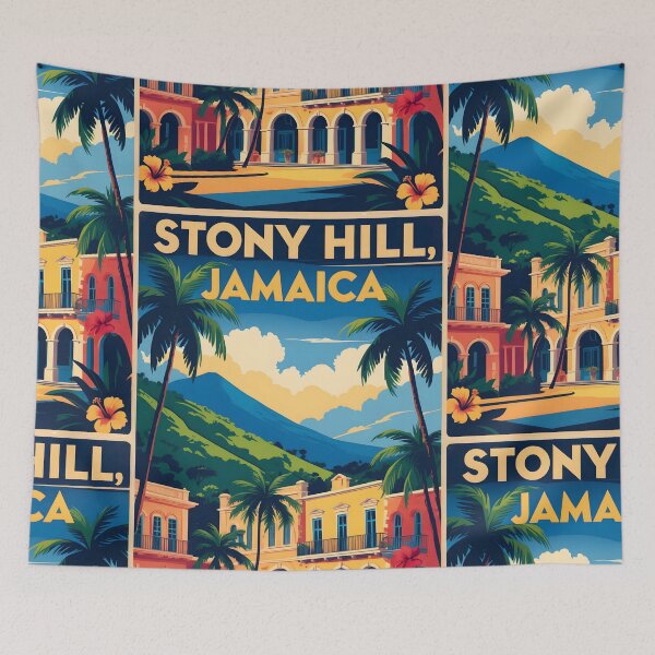 Item preview, Stony Hill Jamaica Vintage Travel Tourism designed and sold by TravelersGems.