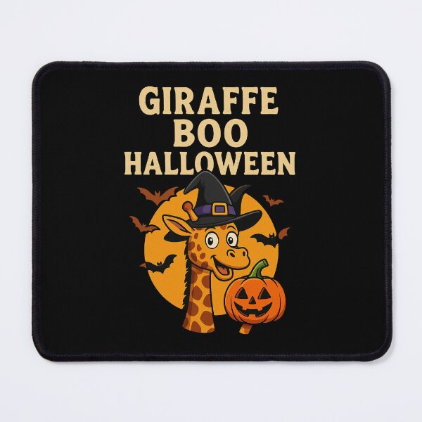 Item preview, Cute Giraffe Boo Halloween – Funny Witch Giraffe with Pumpkin designed and sold by SlomianyPisarz.
