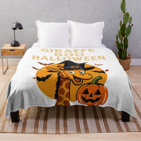 Item preview, Cute Giraffe Boo Halloween – Funny Witch Giraffe with Pumpkin designed and sold by SlomianyPisarz.