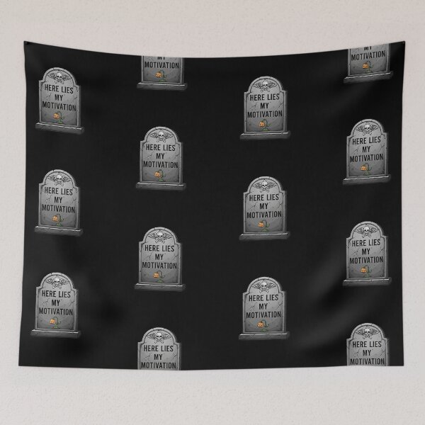 Item preview,  "Here Lies My Motivation" - Graveyard of Goals Collection designed and sold by DMNindustries.