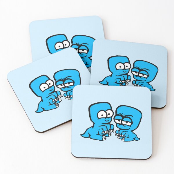 Item preview, 2 Dino Big Head Crazy Weird Dinosaur Team designed and sold by shirt-o-mat.