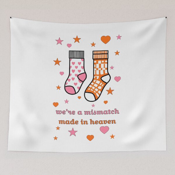 Item preview, Mismatched Socks Couple – Cute Love Design designed and sold by SidTastic .