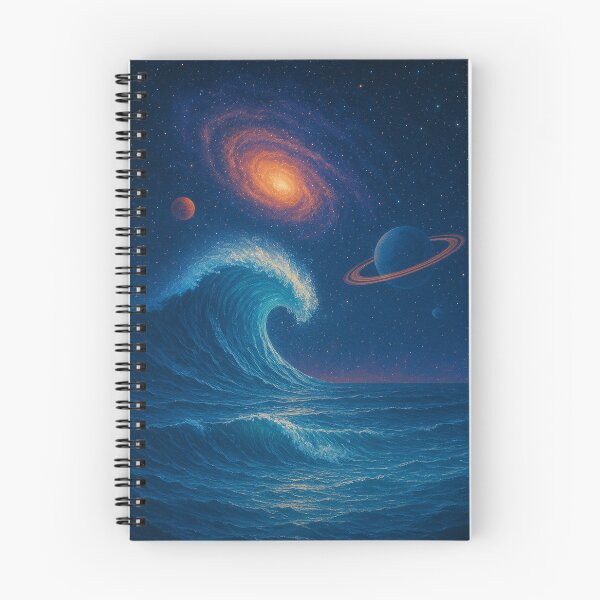 Item preview, Cosmic Wave Beneath the Distant Galaxy designed and sold by MindprintStudio.