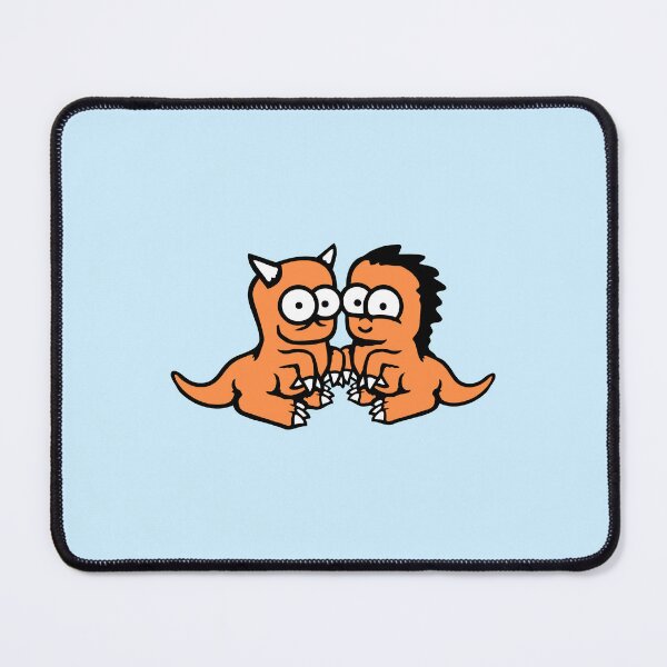 Item preview, 2 Dino Monster Aliens Crazy Weird Dinosaur Team designed and sold by shirt-o-mat.