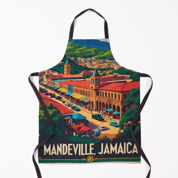Item preview, Mandeville Jamaica Vintage Travel Tourism designed and sold by TravelersGems.