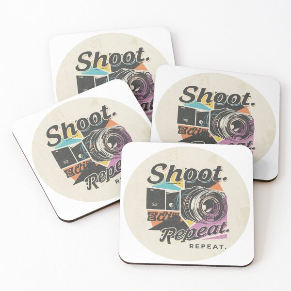 Item preview, Shoot Edit Repeat | Vintage Camera Photographer T-shirt designed and sold by ZYNORAworld.