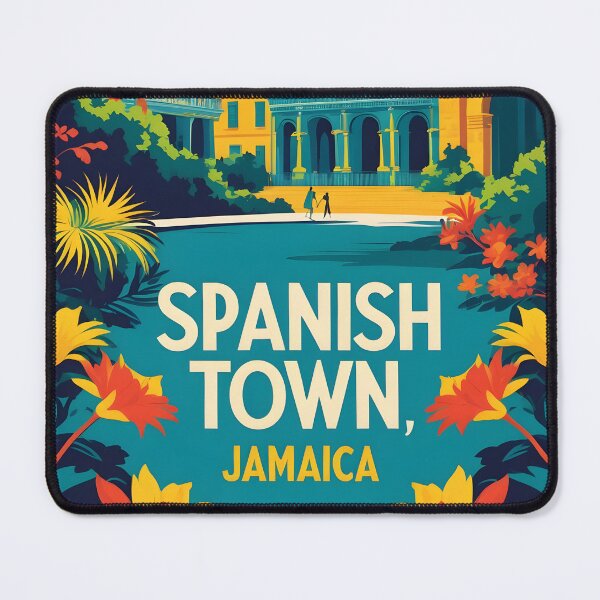 Item preview, Spanish Town Jamaica Vintage Travel Tourism designed and sold by TravelersGems.