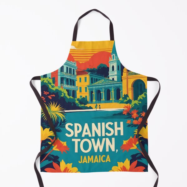 Item preview, Spanish Town Jamaica Vintage Travel Tourism designed and sold by TravelersGems.