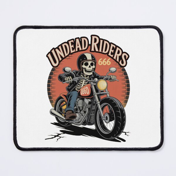 Item preview, Skeleton Biker Undead Riders 666 Halloween Skull Motorcycle Horror Vintage Art designed and sold by pkk72.